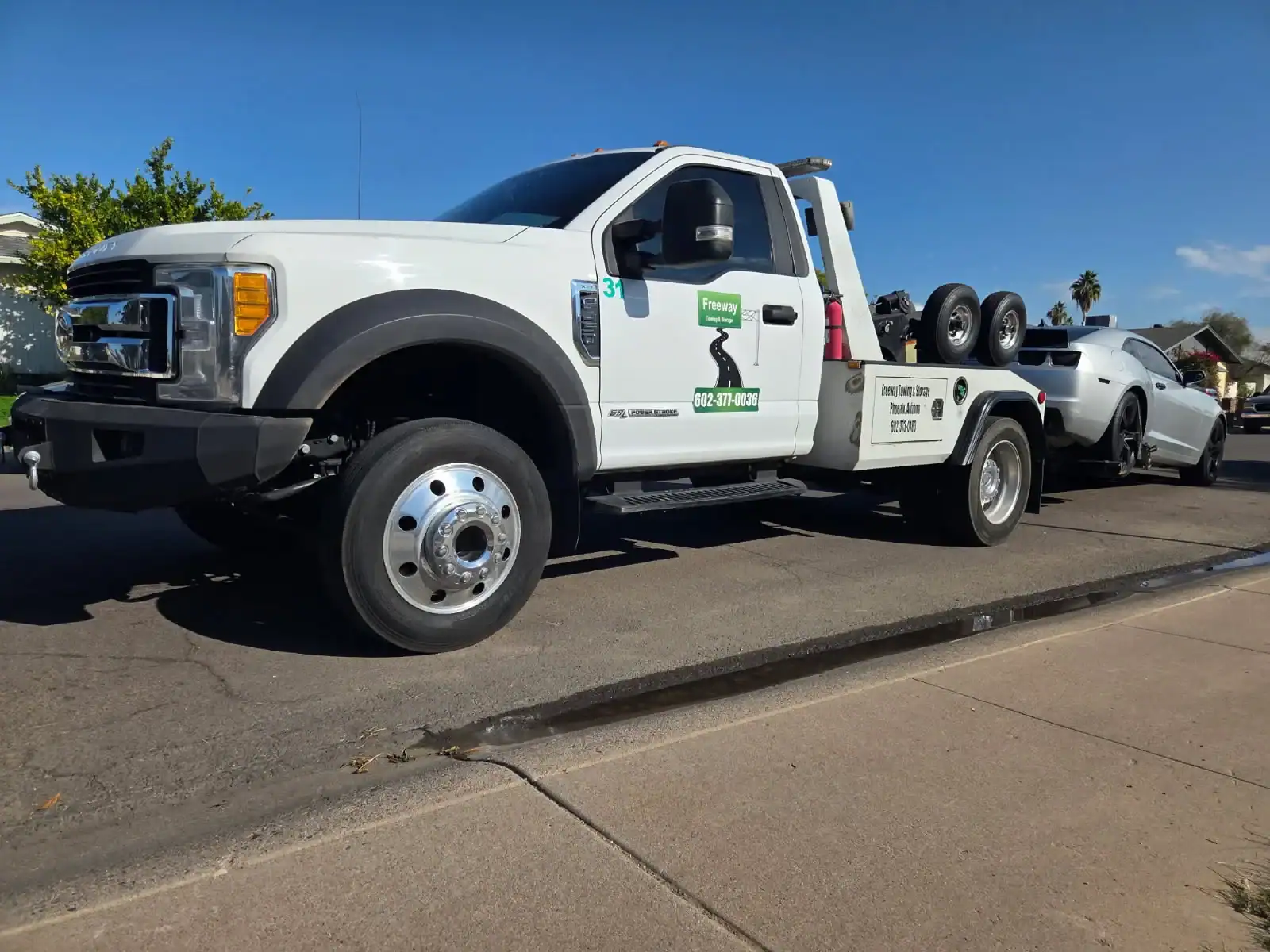 Small wheel-lift tow truck for tight parking garages in Scottsdale – Freeway Towing & Storage