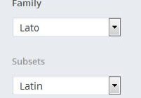 font-options